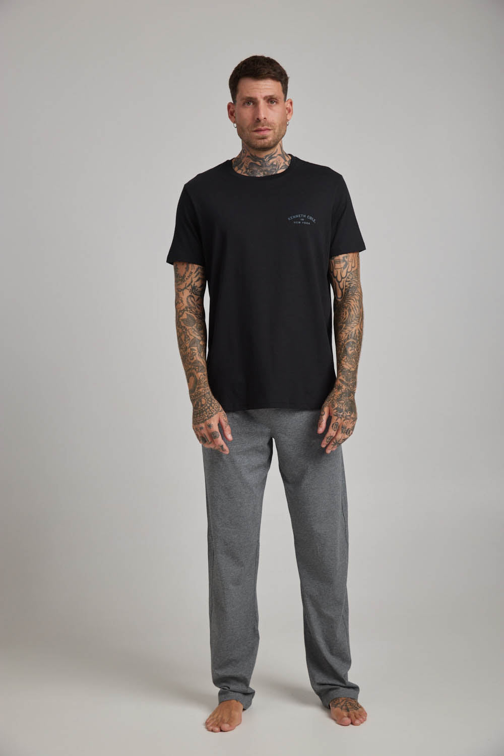 סט הלבשת פנאי שלושה חלקים לגברים 