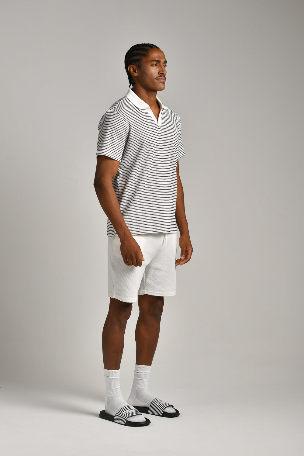 מכנסי ברמודה וואפל לגברים