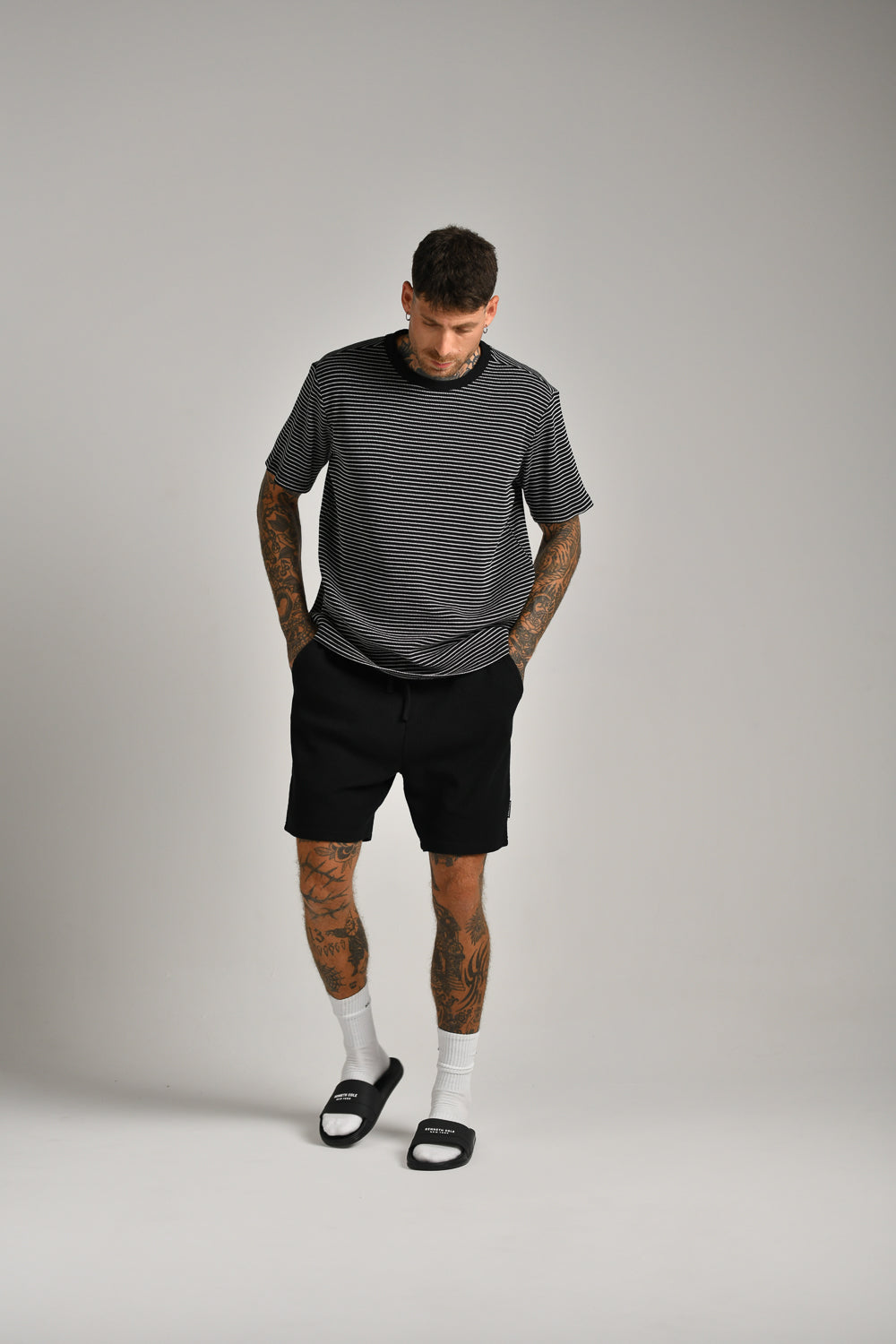 מכנסי ברמודה וואפל לגברים