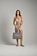 חזייה מרופדת מבד ריב 