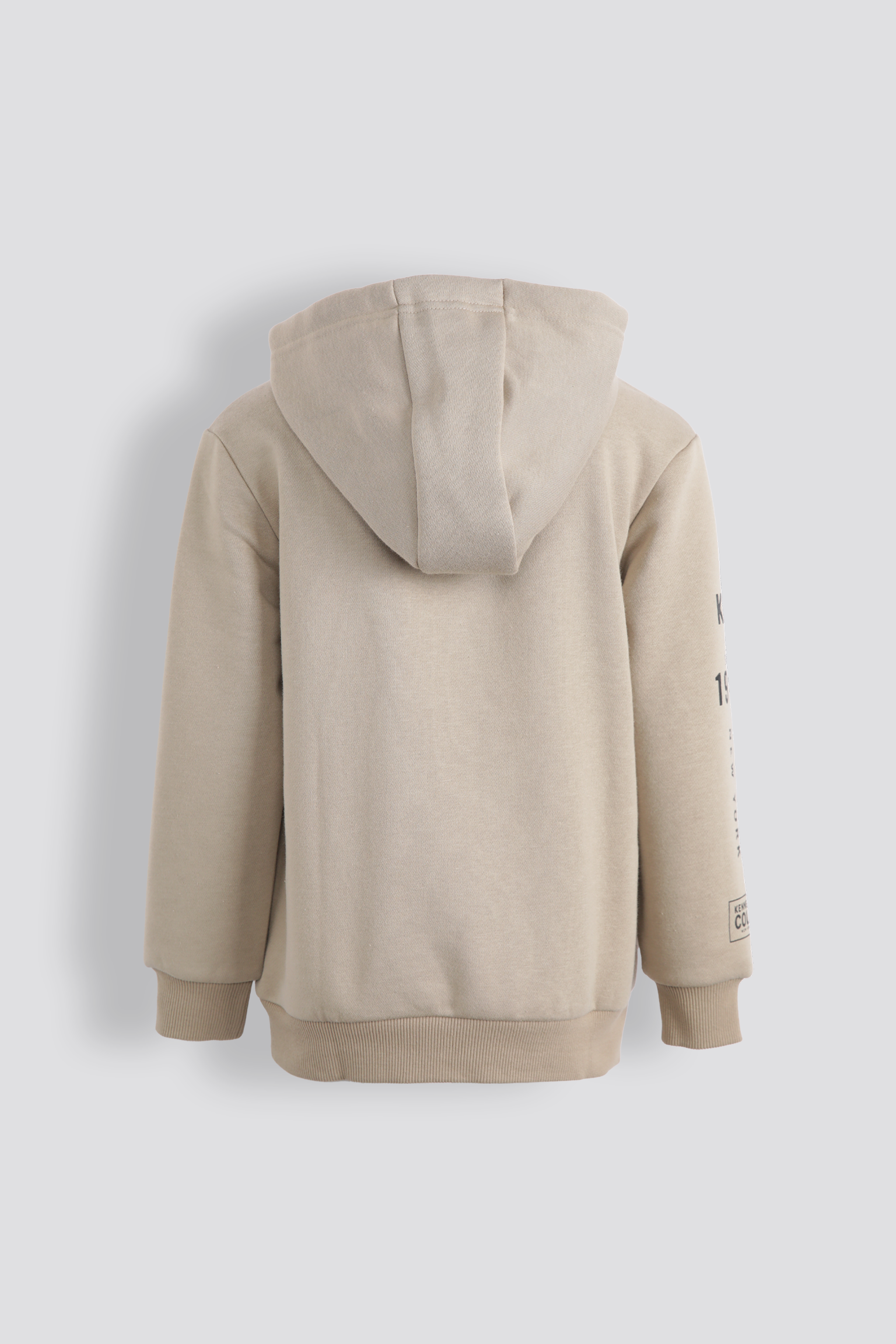סווטשירט קפוצ'ון עם כיס קנגרו בצבע כאמל