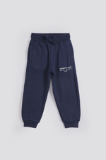 מכנסי ג'וגר ארוכים בצבע נייבי