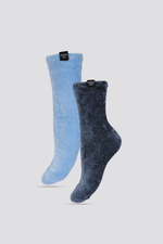 מארז 2 זוגות גרביים פלאפיים בצבע כחול ותכלת