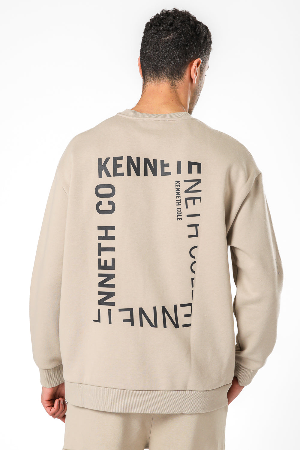 סווטשירט אוברסייז הדפס בגב