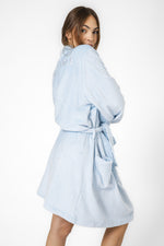 חלוק פלאפי לנשים בצבע תכלת