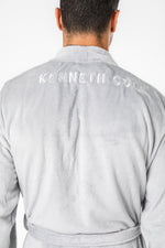 חלוק פלאפי לגברים בצבע אפור