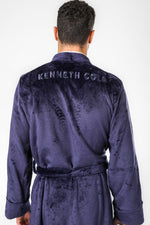 חלוק פלאפי לגברים בצבע נייבי