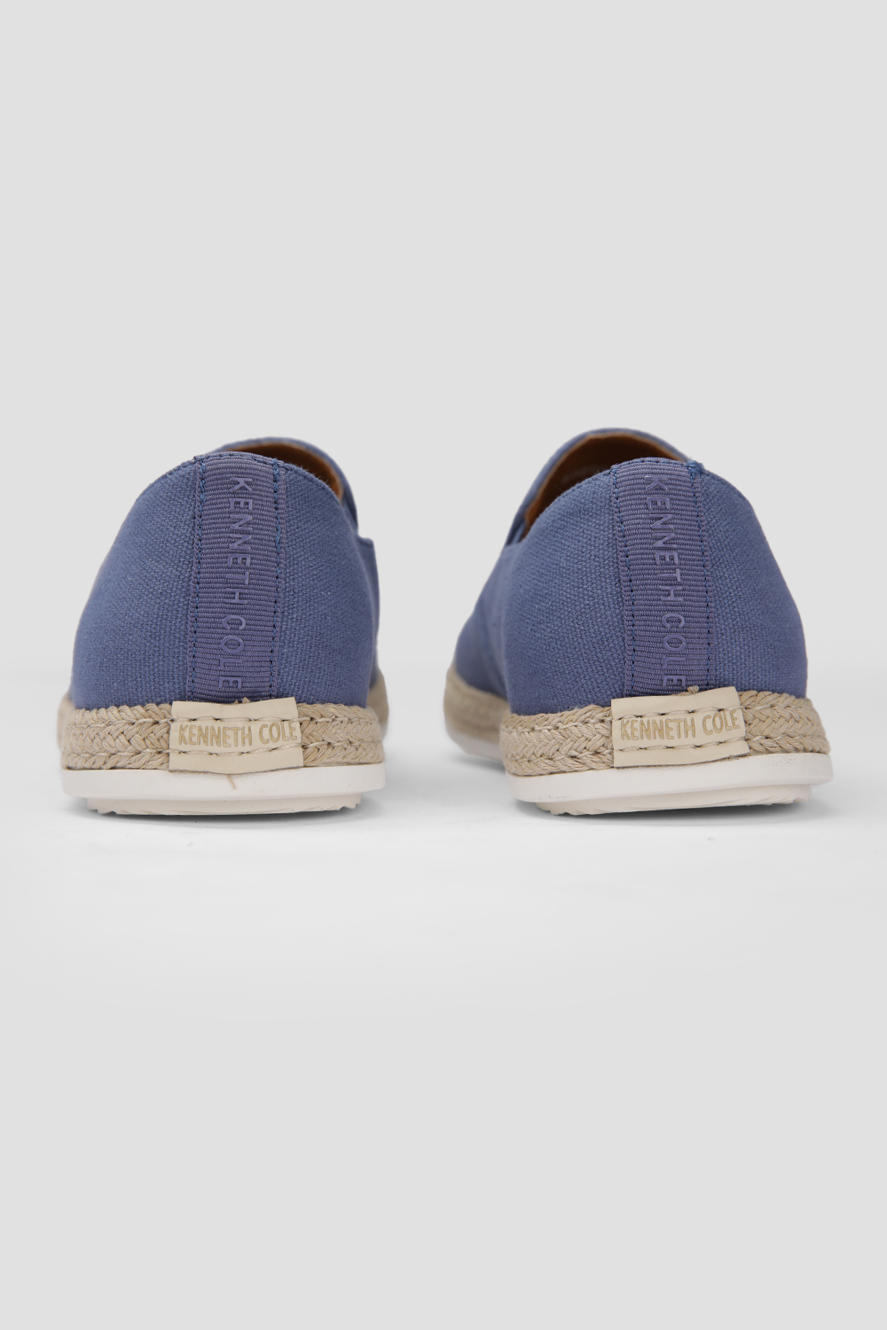 נעלי מוקסין קנבס לגברים בצבע כחול בהיר