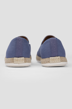 נעלי מוקסין קנבס לגברים בצבע כחול בהיר