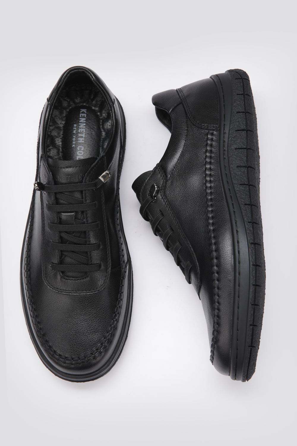 נעלי עור אלגנטיות לגברים בצבע שחור