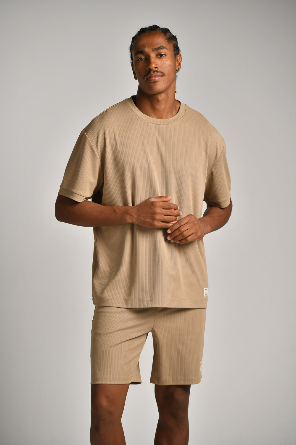 טישירט קצרה מבד ריב