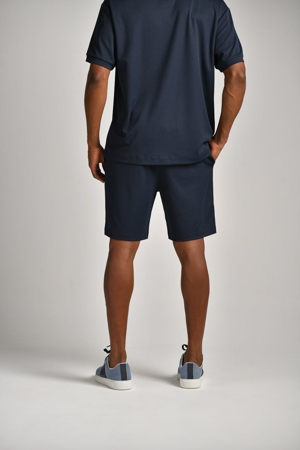 מכנסי שורט מבד ריב 