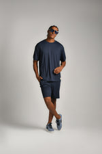 מכנסי שורט מבד ריב 