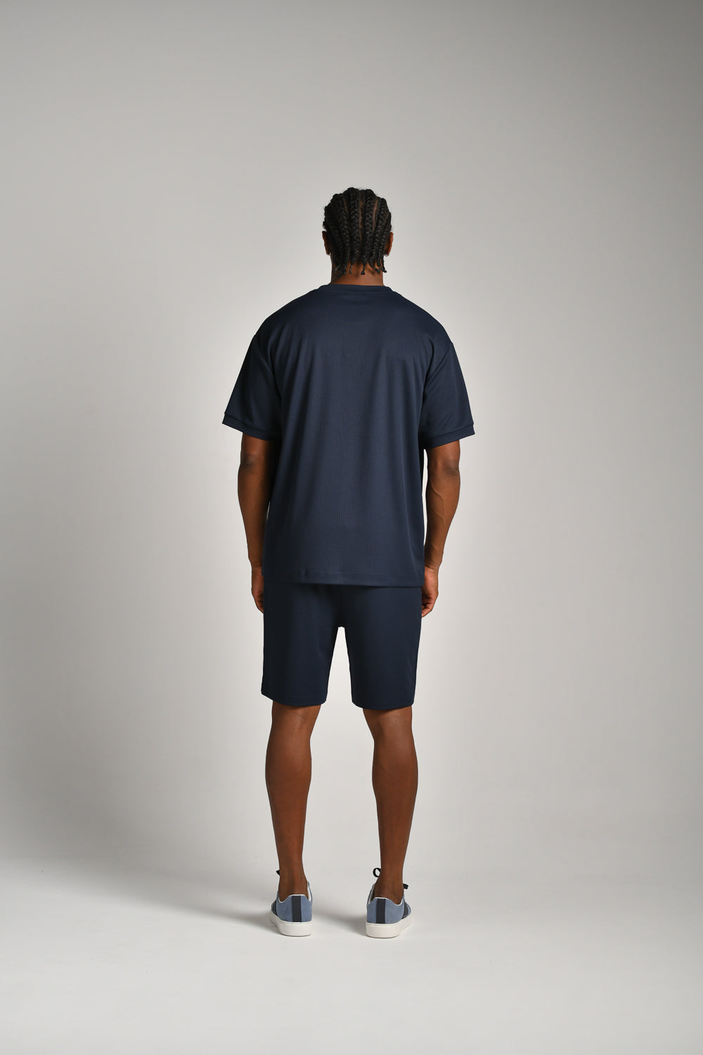 מכנסי שורט מבד ריב 