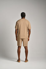 מכנסי שורט מבד ריב 