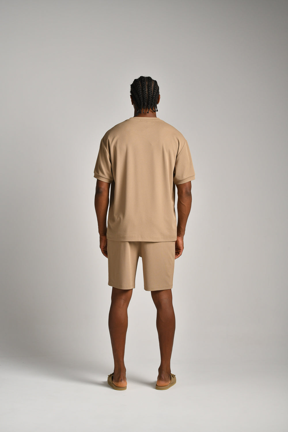 מכנסי שורט מבד ריב 