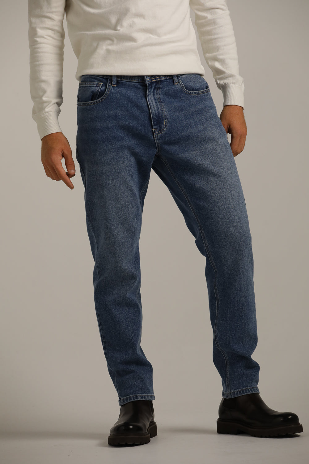 מכנסי ג'ינס בגזרת סלים לגברים | קנת קול