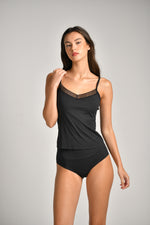 גופייה חתוכה ללא תפר עשויה מבד ריב | קנת קול