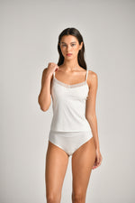 גופייה חתוכה ללא תפר עשויה מבד ריב | קנת קול