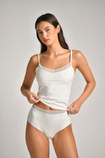 גופייה חתוכה ללא תפר עשויה מבד ריב | קנת קול