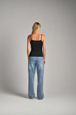 גופיית ספגטי מבד אלסטי 