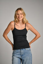 גופיית ספגטי מבד אלסטי 