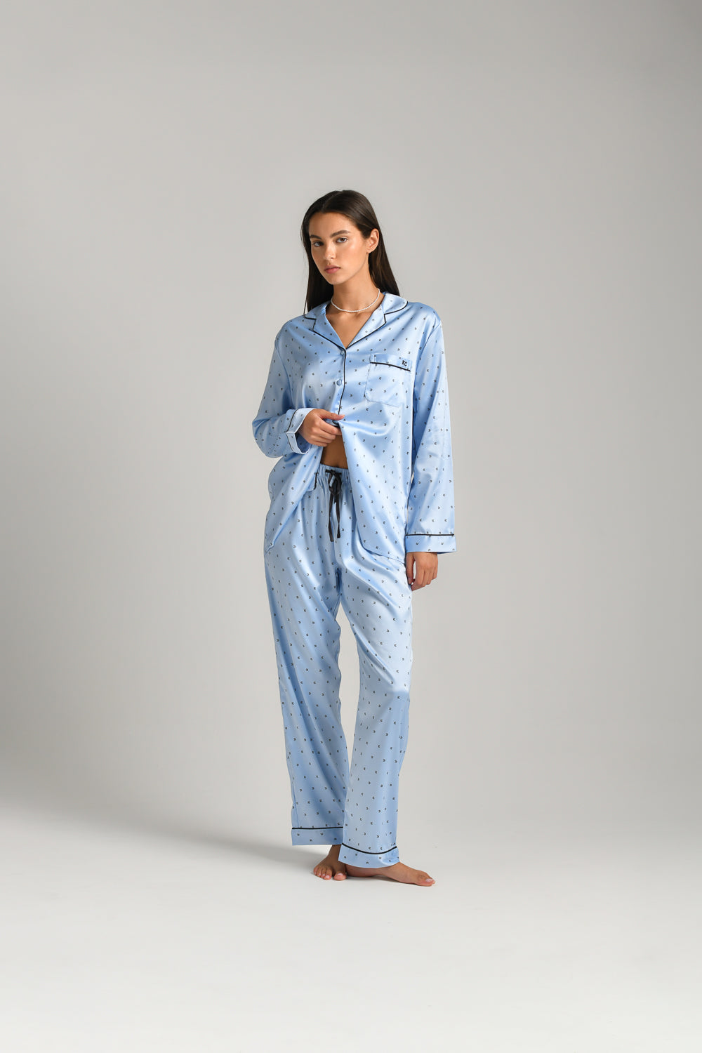 סט פיג'מה ארוכה לנשים