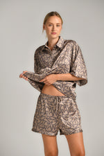 סט פיג'מה קצרה לנשים