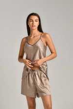 סט פיג'מה קצרה לנשים