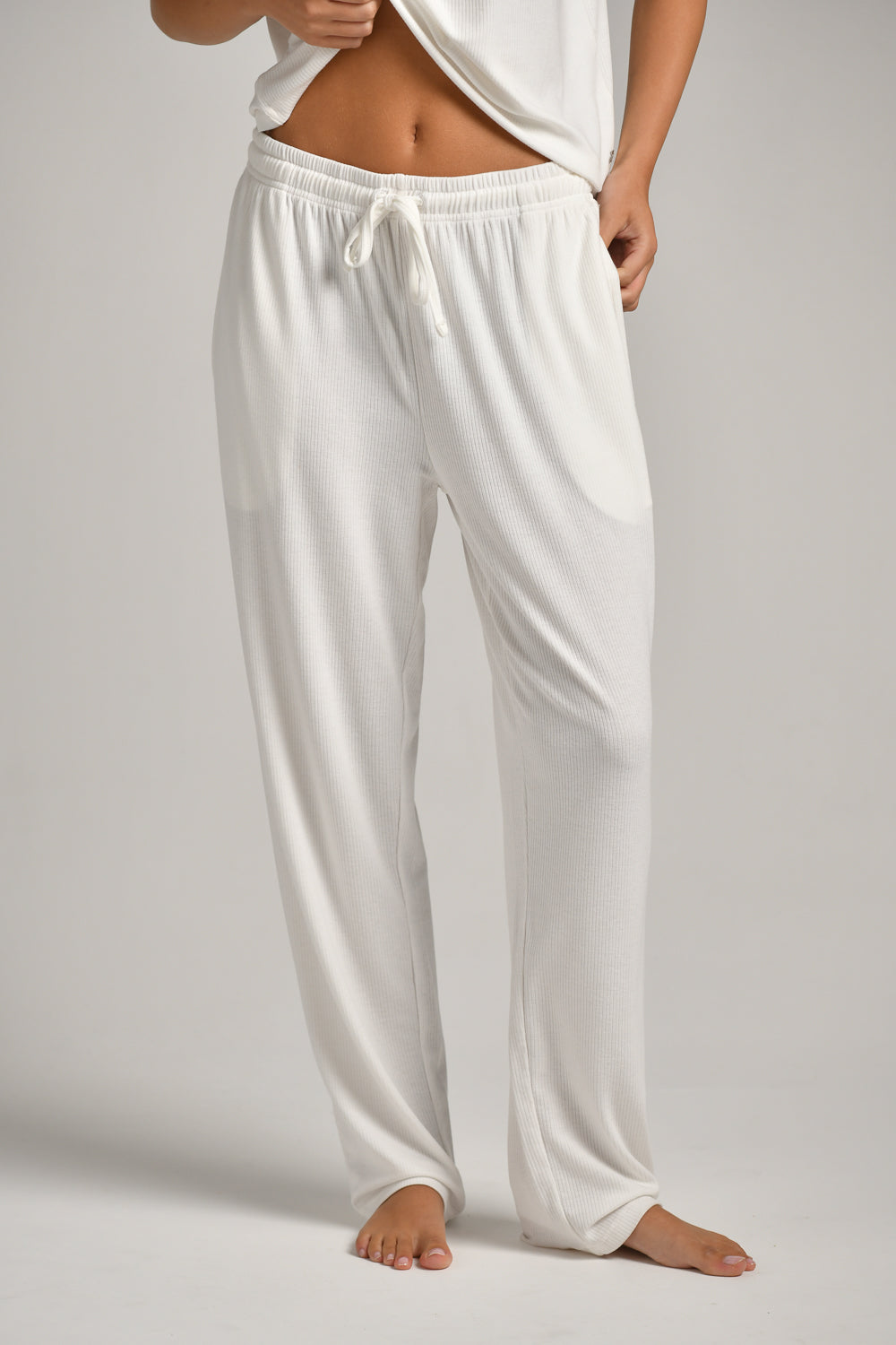 מכנסיים ארוכים סופט ריב לנשים