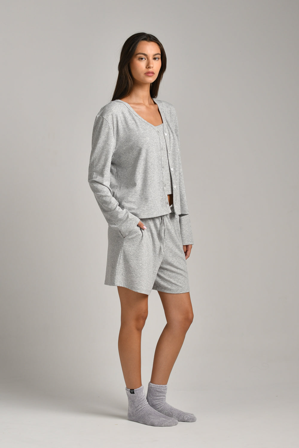 קרדיגן סופט ריב לנשים