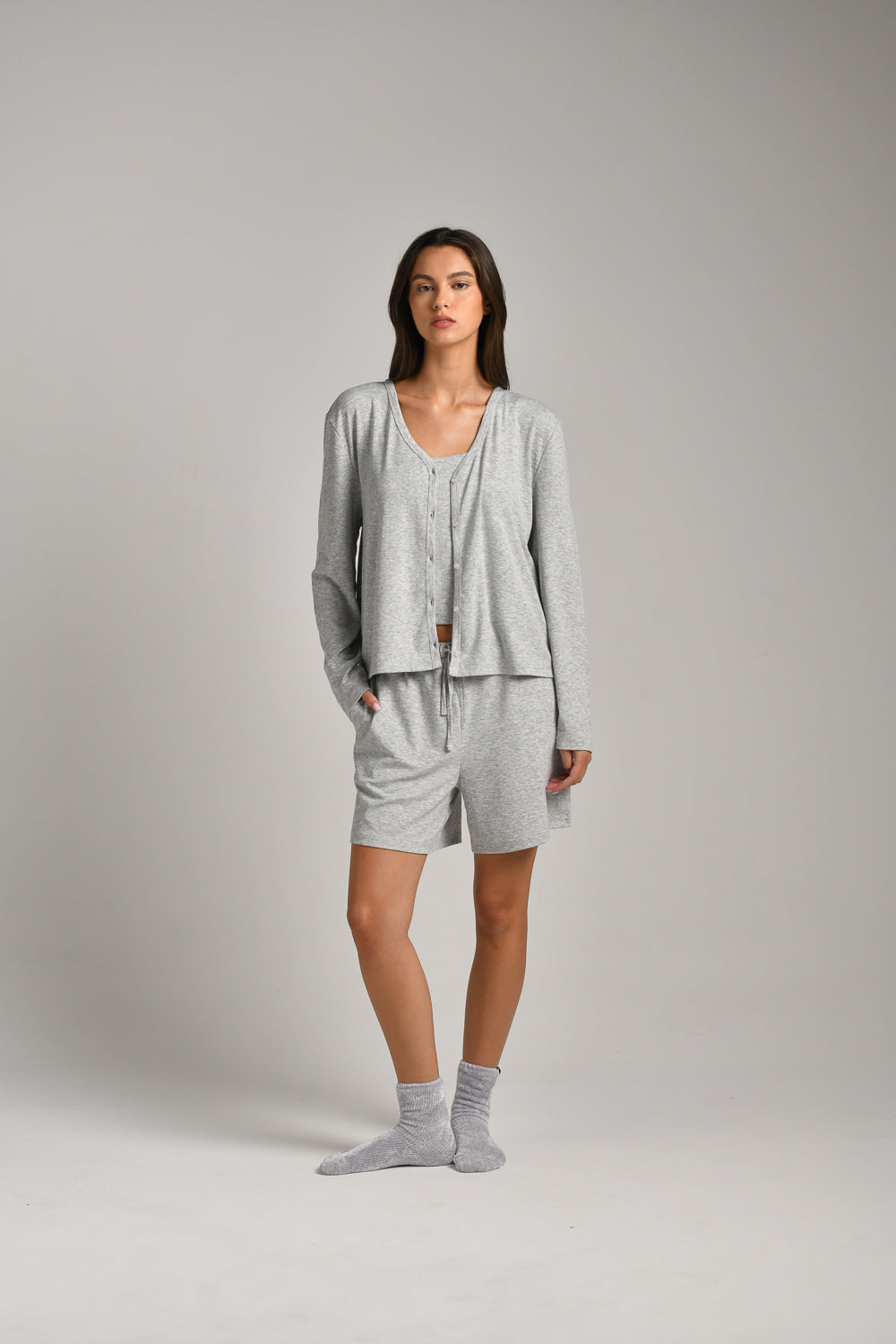 קרדיגן סופט ריב לנשים