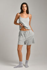 מכנסי שורט מבד ריב