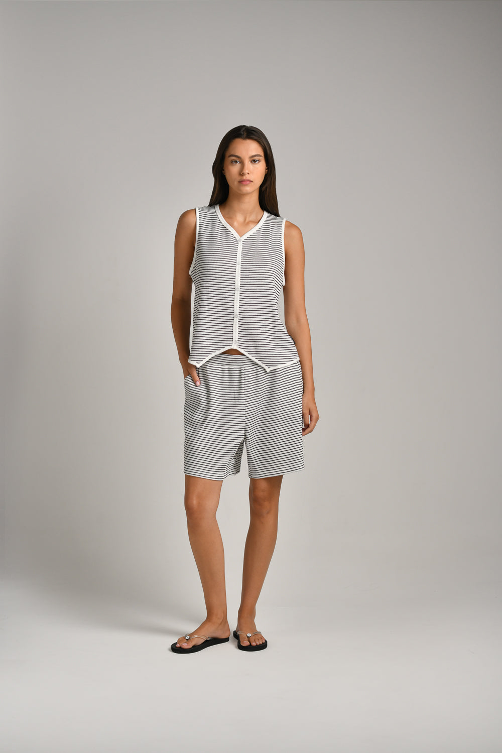 מכנסי שורט פסים