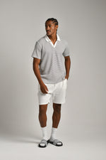 חולצת פולו וואפל פסים