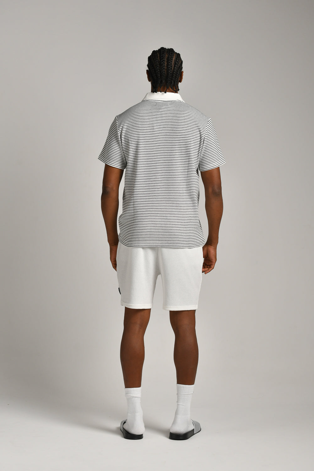 חולצת פולו וואפל פסים