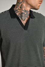 חולצת פולו וואפל פסים