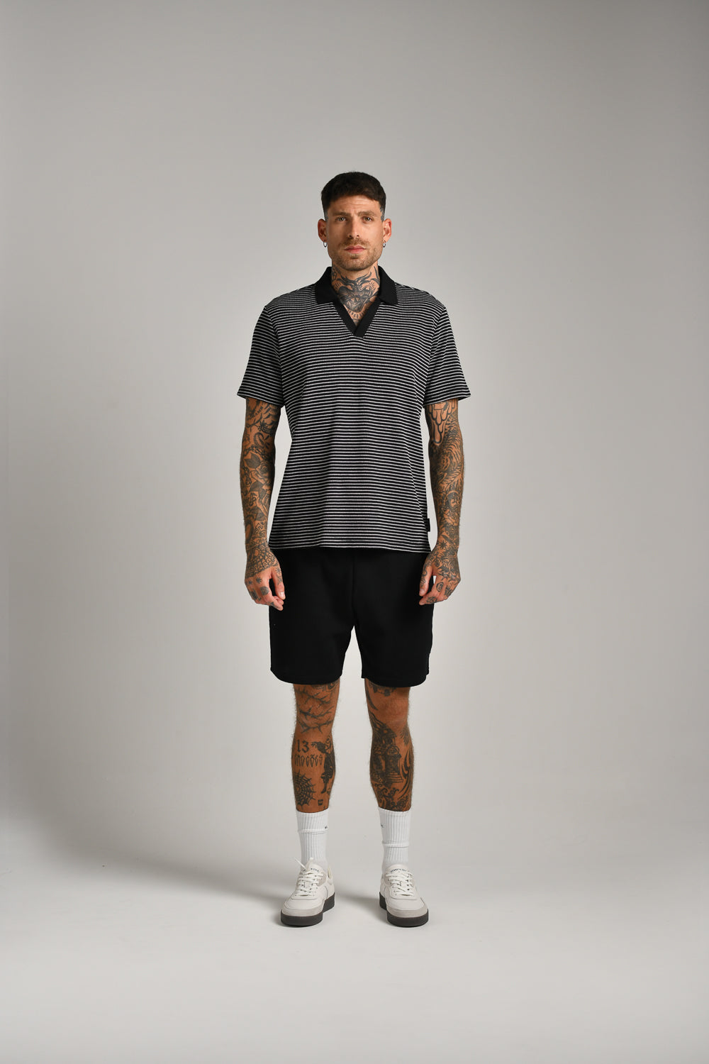 חולצת פולו וואפל פסים