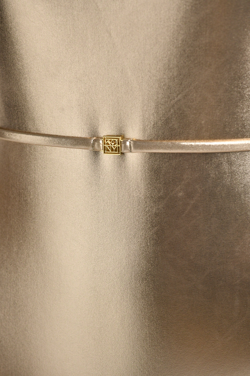 בגד ים שלם BELTED SWIMSUIT GOLD לנשים