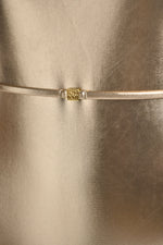 בגד ים שלם BELTED SWIMSUIT GOLD לנשים