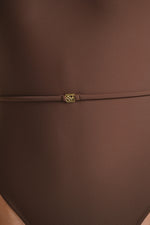 בגד ים שלם BELTED SWIMSUIT לנשים