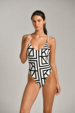 בגד ים שלם ONE PIECELOGO PRINT לנשים