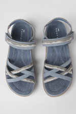 סנדלי נוחות עם סוליה אנטומית בצבע תכלת