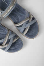 סנדלי נוחות עם סוליה אנטומית בצבע תכלת