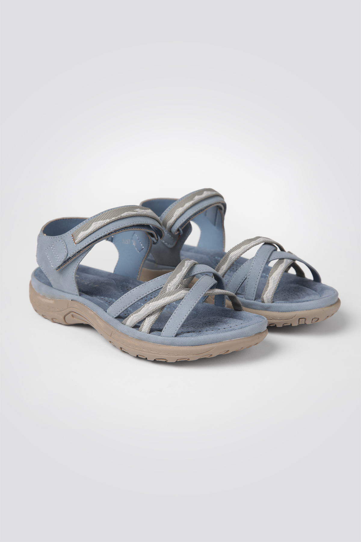 סנדלי נוחות עם סוליה אנטומית בצבע תכלת