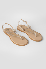 סנדלי אצבע לנשים בצבע בז'