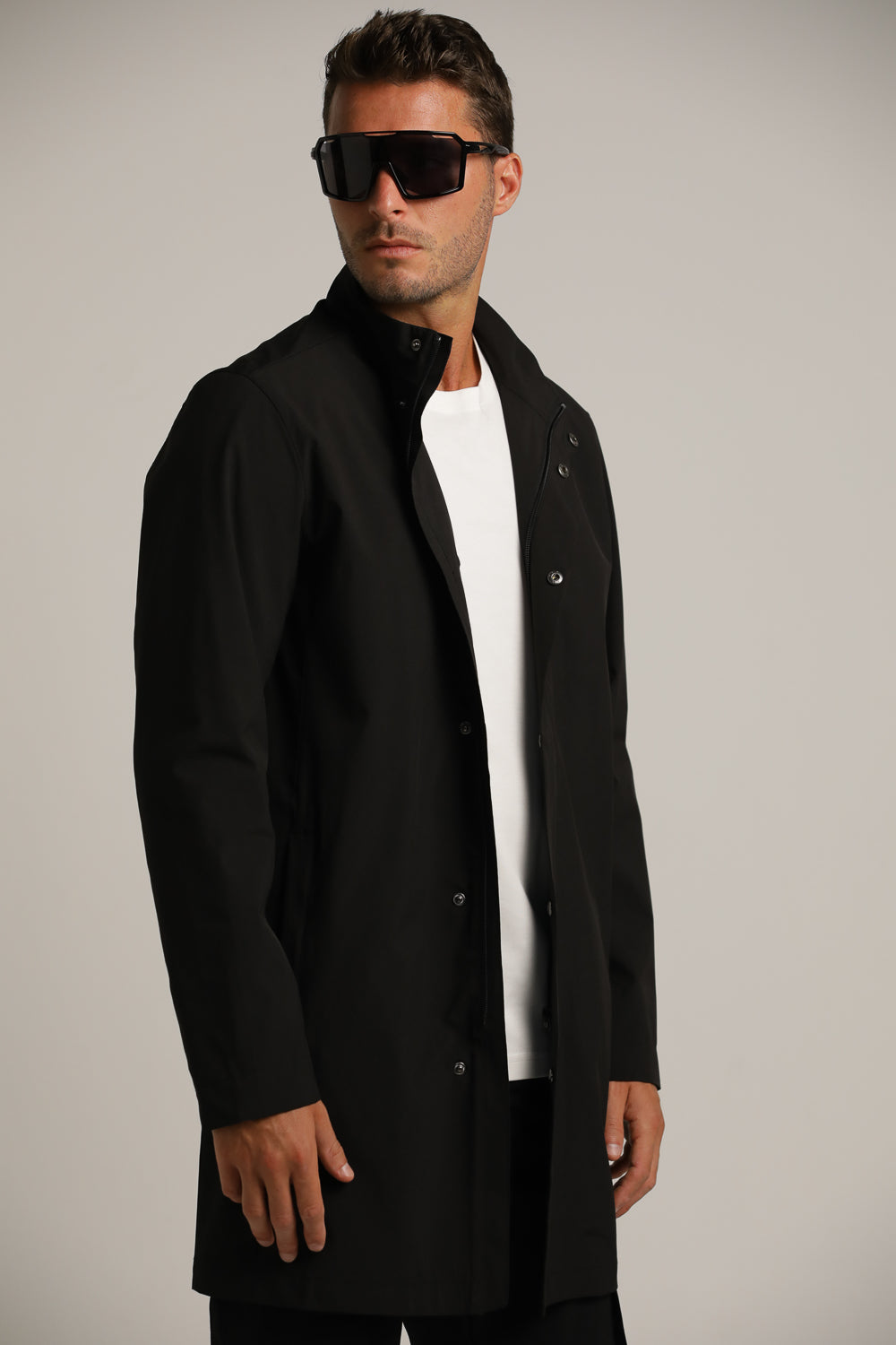 מעיל טרנץ' ספורטיבי ארוך | קנת קול