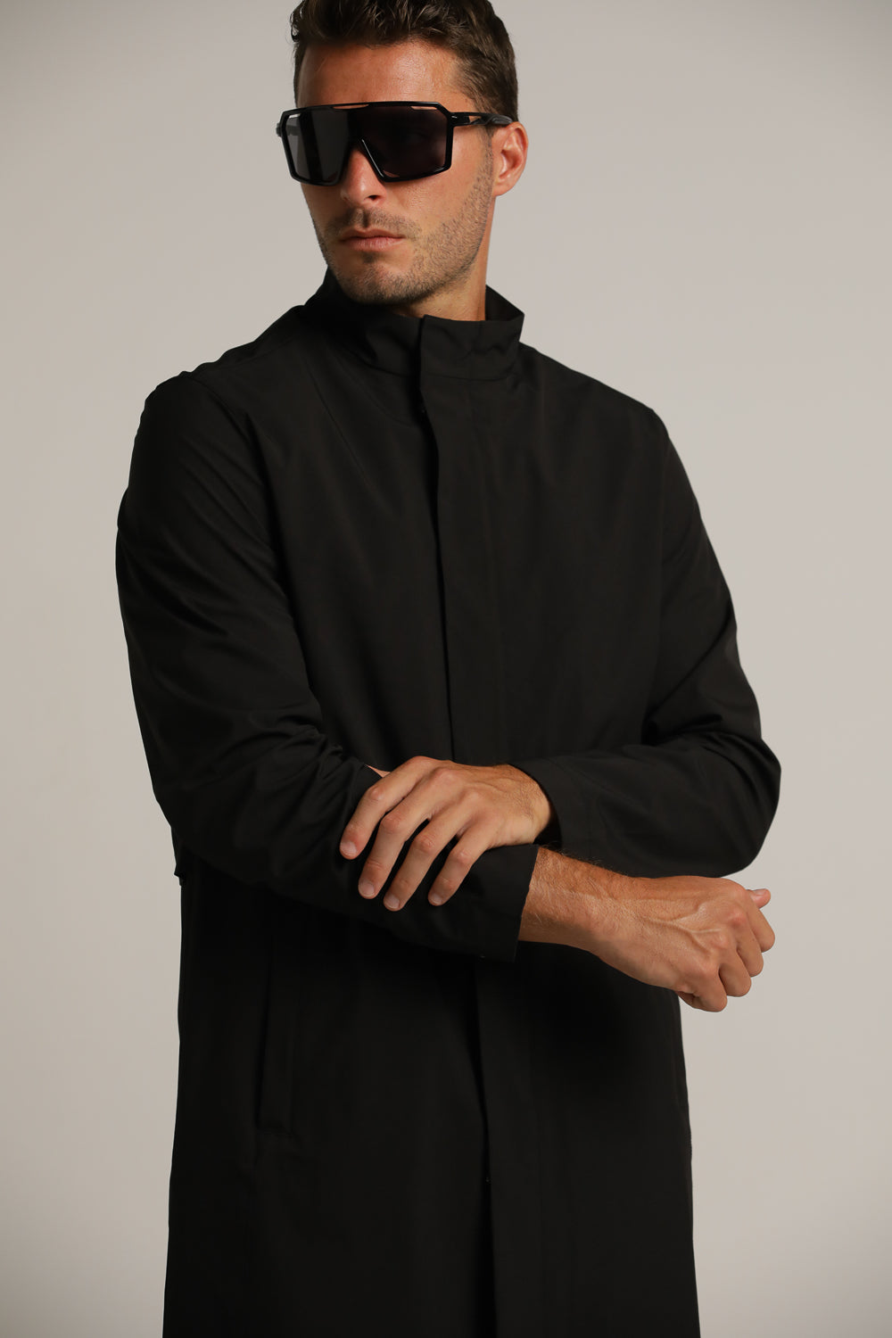 מעיל טרנץ' ספורטיבי ארוך | קנת קול