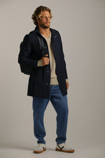 מעיל טרנץ' ספורטיבי ארוך | קנת קול