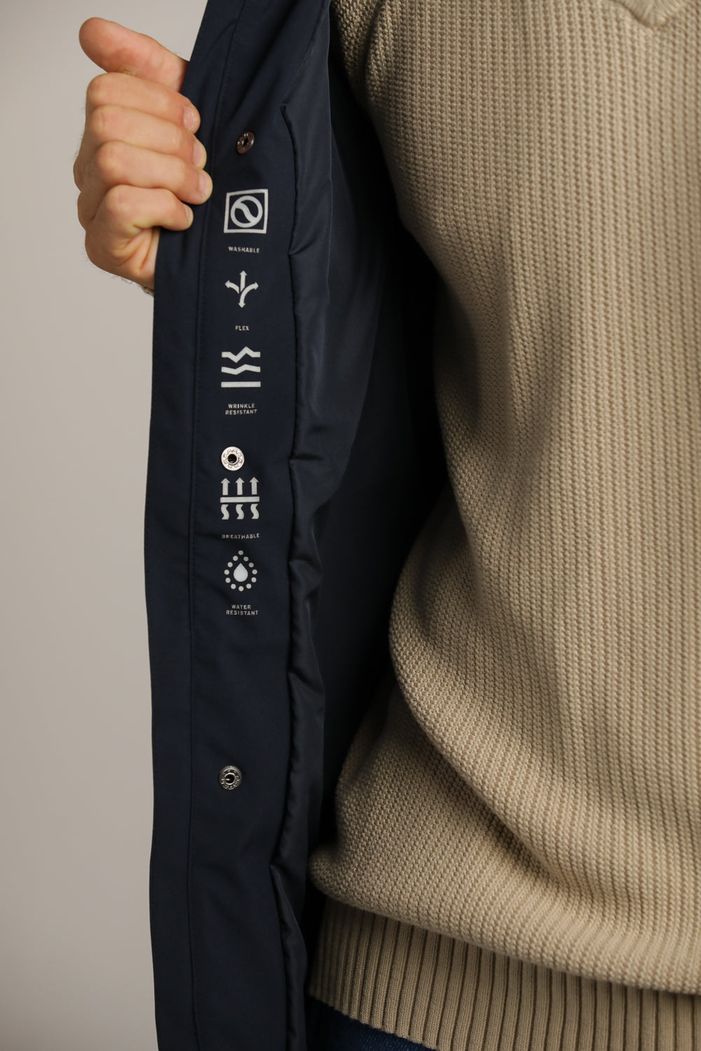 מעיל טרנץ' ספורטיבי ארוך | קנת קול